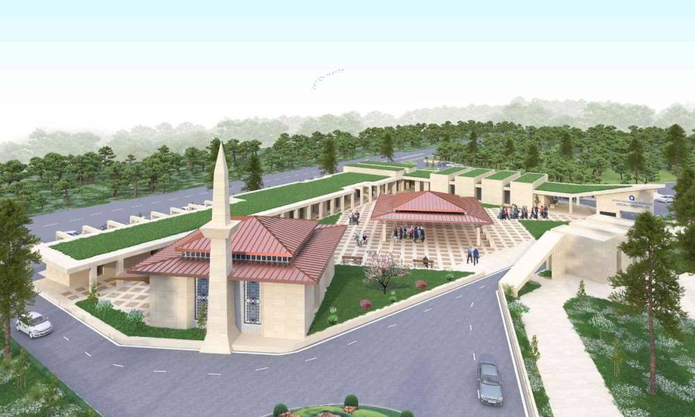 Uncalı Kent Mezarlığı inşaatı hızla ilerliyor
