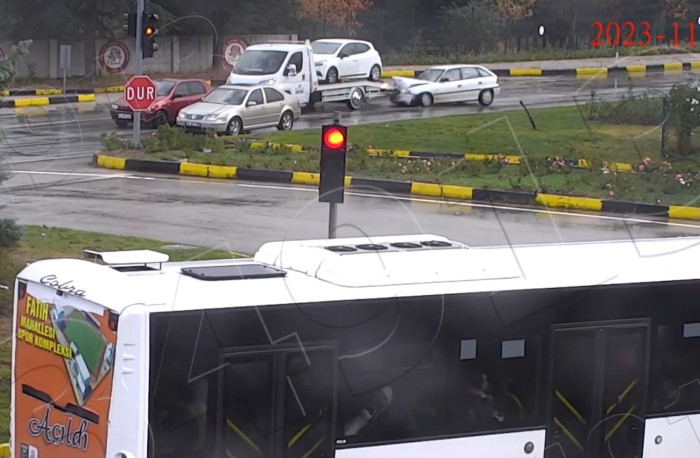 Isparta’daki trafik kazaları KYGS kameralarınca kaydedildi