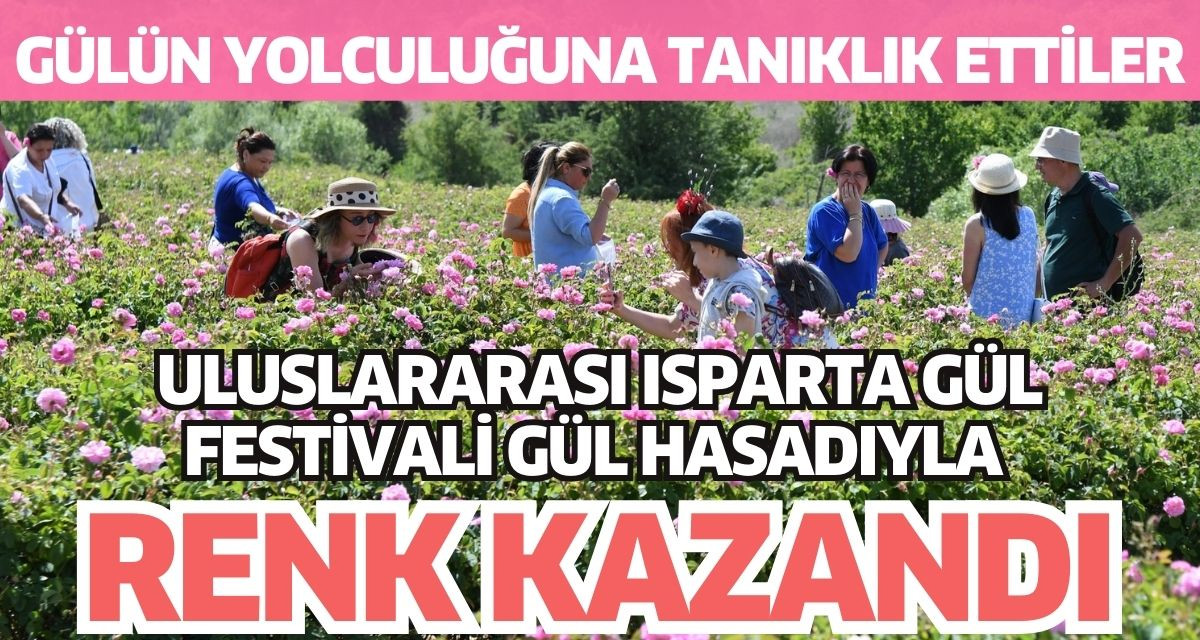 Uluslararası Isparta Gül Festivali gül hasadıyla renk kazandı