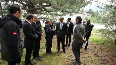 Isparta Valisi Abdullah Erin, Gölcük Tabiat Parkı'nda yapımına başlanılan Orman