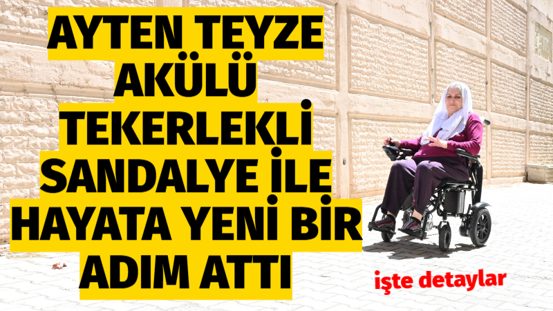 Akkent Mahallesi’nde yaşayan yürüme engelli 61 yaşındaki Ayten Şen, ‘Vatandaş