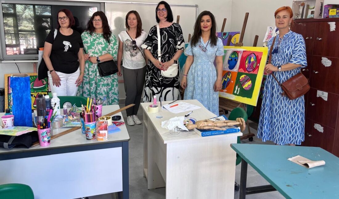 Avrupa ülkelerinden ortaklarımızla yürütülen gönüllü sanat projesi kapsamında Polonya’dan gelen
