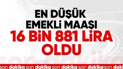 Temmuz 2025’te uygulanacak en düşük SSK ve Bağ-Kur emekli maaşı