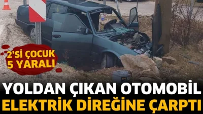 Isparta’nın Eğirdir ilçesinde otomobil sürücüsünün direksiyon hakimiyetini kaybetmesi sonucu meydana